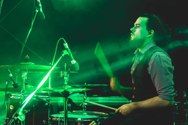 Exit Empire drummer Premek Ruzicka live at Rocanotherworld 2018
