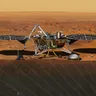 Artist's concept of NASA's InSight lander on the surface of Mars