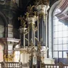 The baroque organ of St. Nicholas Church in Prague